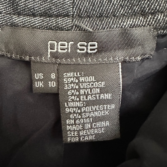 Per Se by Carlisle Wool Blend Capri Pants Lined Flap Pockets Zip Accent Size 8 - Picture 6 of 8